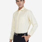 Yellow Solid Slim Fit Formal Shirt | Greenfibre