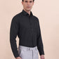 Black Checked Slim Fit Formal Shirt | Greenfibre