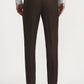 Brown Solid Super Slim Fit Formal Trouser | Greenfibre