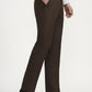 Brown Solid Super Slim Fit Formal Trouser | Greenfibre