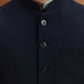 Blue Solid Waist Coat | Greenfibre
