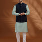 Blue Solid Waistcoat | Greenfibre