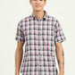 Black & Pink Checked Slim Fit Casual Shirt | Greenfibre