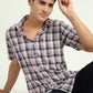 Black & Pink Checked Slim Fit Casual Shirt | Greenfibre