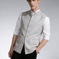 Grey Solid Waistcoat | Greenfibre