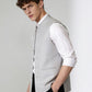 Grey Solid Waistcoat | Greenfibre