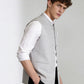 Grey Solid Waistcoat | Greenfibre