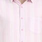 Pink Striped Slim Fit Casual Shirt | Greenfibre