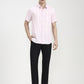 Pink Striped Slim Fit Casual Shirt | Greenfibre