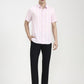Pink Striped Slim Fit Casual Shirt | Greenfibre