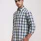 Yellow Checked Slim Fit Casual Shirt | Greenfibre