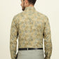 Golden & Green Printed Slim Fit Party Wear Shirt | Wyre