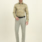 Golden & Green Printed Slim Fit Party Wear Shirt | Wyre