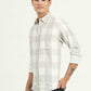 Grey Checked Slim Fit Casual Shirt | Greenfibre