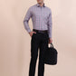 Grey & Red Checked Regular Fit Formal Shirt | Greenfibre