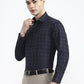 Blue Checked Slim Fit Formal Shirt | Greenfibre