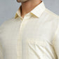Yellow Checked Regular Fit Formal Shirt | Greenfibre