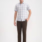 Olive Brown Solid Super Slim Fit Casual Trouser | Greenfibre