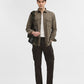 Olive Green Solid Slim Fit Casual Shirt | Greenfibre