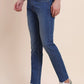 Indigo Blue Washed Narrow Fit Jeans | Greenfibre