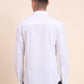 White Solid Slim Fit Casual Shirt | Greenfibre