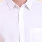 White Solid Slim Fit Casual Shirt | Greenfibre