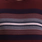 Wine Striped Slim Fit T-Shirt | Greenfibre