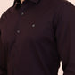 Purple Solid Slim Fit Party Wear Shirt | Greenfibre