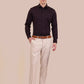 Purple Solid Slim Fit Party Wear Shirt | Greenfibre