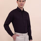 Purple Solid Slim Fit Party Wear Shirt | Greenfibre