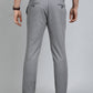 Light Grey Solid Uno Fit Casual Trouser | JadeBlue