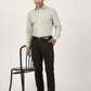 Green Printed Slim Fit Formal Shirt | Greenfibre