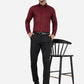 Maroon Solid Slim Fit Party Wear Shirt | Greenfibre