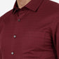 Maroon Solid Slim Fit Party Wear Shirt | Greenfibre