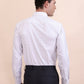 White & Grey Checked Regular Fit Formal Shirt | Greenfibre