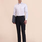 White & Grey Checked Regular Fit Formal Shirt | Greenfibre