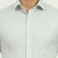 Light Pista Green Solid Slim Fit Formal Shirt | Greenfibre