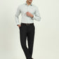 Light Pista Green Solid Slim Fit Formal Shirt | Greenfibre