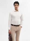 Baby Pink Solid Slim Fit Formal Shirt | Greenfibre