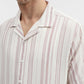 Pink Striped Slim Fit Casual Shirt | Greenfibre