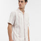 Pink Striped Slim Fit Casual Shirt | Greenfibre