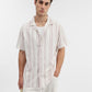 Pink Striped Slim Fit Casual Shirt | Greenfibre