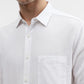 White Solid Slim Fit Casual Shirt | Greenfibre