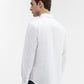 White Solid Slim Fit Casual Shirt | Greenfibre