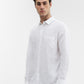 White Solid Slim Fit Casual Shirt | Greenfibre