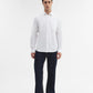 White Solid Slim Fit Casual Shirt | Greenfibre