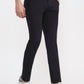 Black Solid Super Slim Fit Casual Trouser | Greenfibre