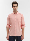Orange Solid Slim Fit Casual Shirt | Greenfibre