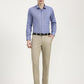 Blue Solid Slim Fit Formal Shirt | Greenfibre