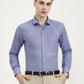 Blue Solid Slim Fit Formal Shirt | Greenfibre